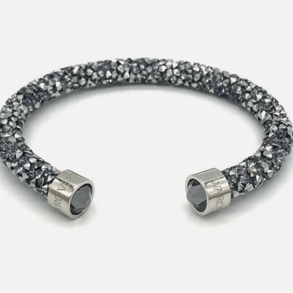 Swarovski Silver Crystal Bangle Bracelet